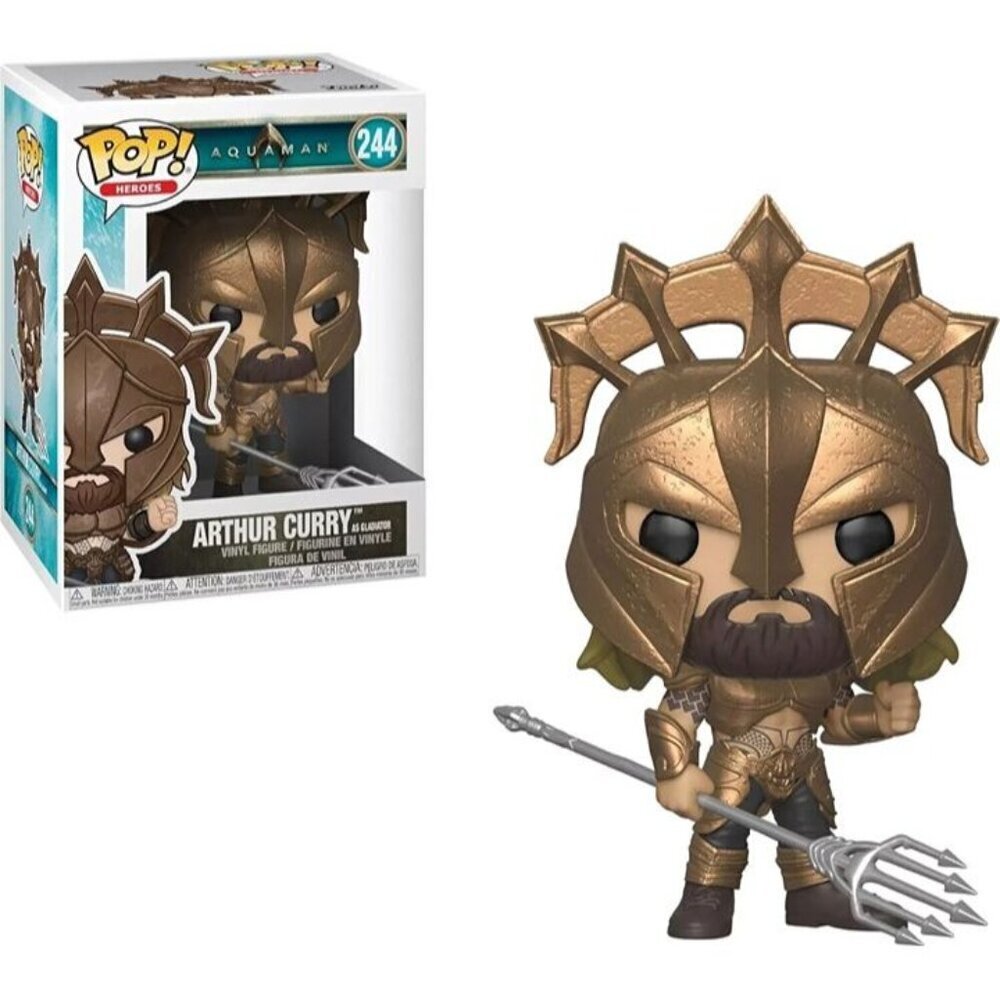 Funko Pop! Heroes – Aquaman (Arthur Curry) as Gladiator #244 Vinyl Figure – DC